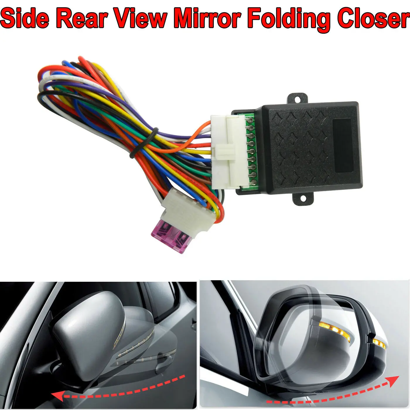 Universal Car Side Mirror Auto Fold/Unfold Side Rear View Mirror Folding Closer System Module Kit Car Styling Car Accessories
Universal Car Side Mirror Auto Fold/Unfold Side Rear View Mirror Folding Closer System Module Kit Car Styling Car Accessories