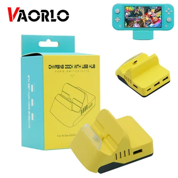 VAORLO For Nintendo Switch/Switch Lite Dock Stand Universal Adjustable USB Type-C Charging Charger Base Stand With 4 USB HUB
VAORLO For Nintendo Switch/Switch Lite Dock Stand Universal Adjustable USB Type-C Charging Charger Base Stand With 4 USB HUB