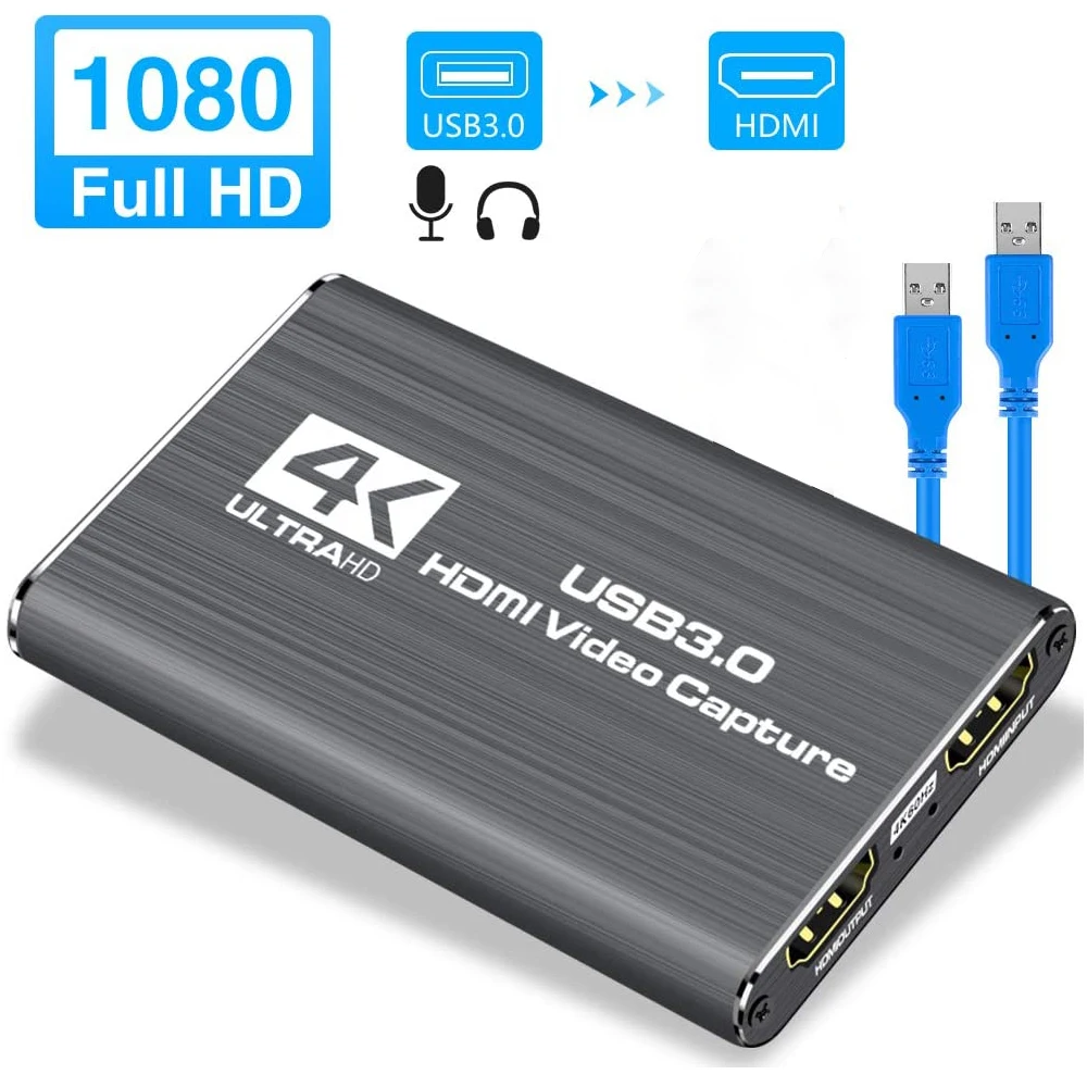 Navceker USB 2.0 HDMI Game Capture Card 1080P 4K placa de video Reliable streaming Adapter For Live Broadcasts Video Recording
Navceker USB 2.0 HDMI Game Capture Card 1080P 4K placa de video Reliable streaming Adapter For Live Broadcasts Video Recording