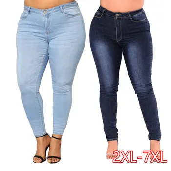 PLUS SIZE Jeans Women High Waist waisted Skinny Pencil Blue Denim Pants women Stretch solid elastic Jeans women 4XL 5XL 6XL 7XL
PLUS SIZE Jeans Women High Waist waisted Skinny Pencil Blue Denim Pants women Stretch solid elastic Jeans women 4XL 5XL 6XL 7XL