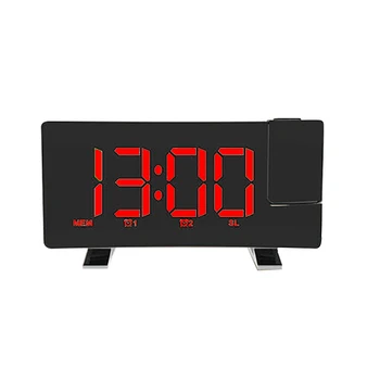 USB Charging Digital Projection FM Radio Wake Up Snooze Portable Curved Screen Loud Desk Alarm Clock Dimming LED Display
USB Charging Digital Projection FM Radio Wake Up Snooze Portable Curved Screen Loud Desk Alarm Clock Dimming LED Display