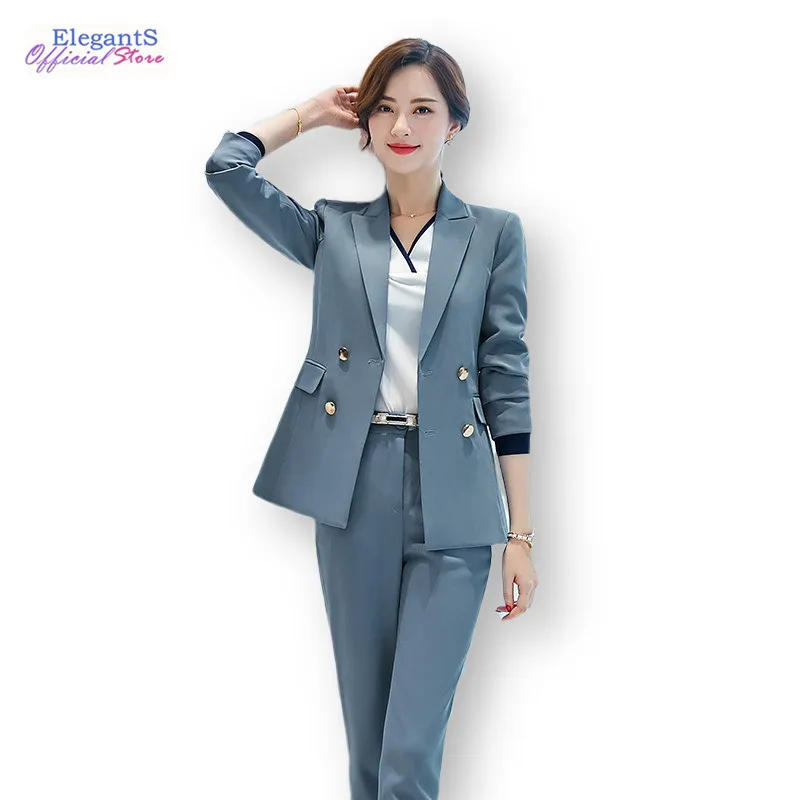 2019 Elegant Work Pant Suits Women Suit Set Office Lady Business Uniform Female 2 Piece Set Blazer Jacket Pants Trousers
2019 Elegant Work Pant Suits Women Suit Set Office Lady Business Uniform Female 2 Piece Set Blazer Jacket Pants Trousers