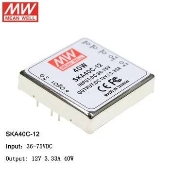 MEAN WELL SKA40C-12 DC-DC Regulated Single Output Converter 36-75V DC to 12V DC 3.33A 40W Module type Switching Power Supply
MEAN WELL SKA40C-12 DC-DC Regulated Single Output Converter 36-75V DC to 12V DC 3.33A 40W Module type Switching Power Supply