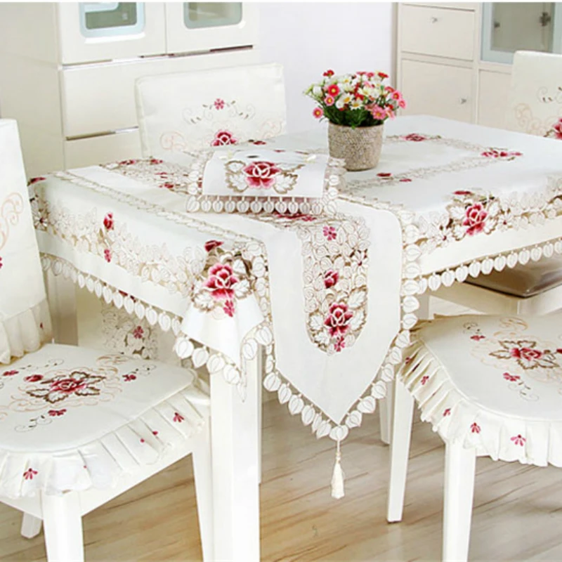 Floral Embroidered Tablecloth White Peony Plant Table Cloth With Tassel Elegant Coffee Dining Table Cover Hotel Restaurant Decor
Floral Embroidered Tablecloth White Peony Plant Table Cloth With Tassel Elegant Coffee Dining Table Cover Hotel Restaurant Decor