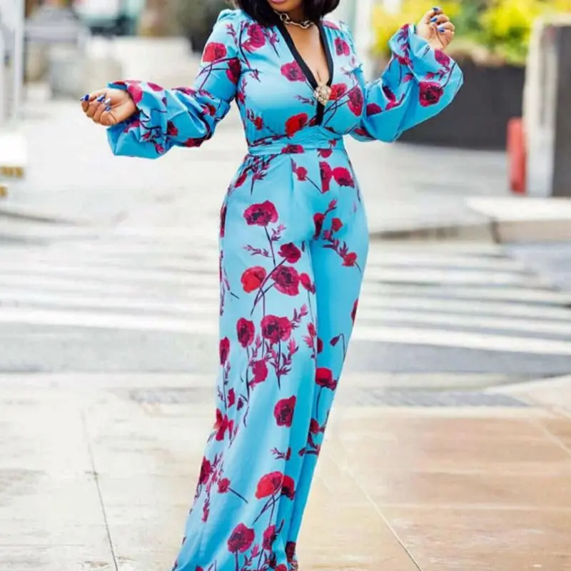 2019 Women Slim Wide Legs Thin High Waist Floral Fall Female Romper Beach Boho Elegant Sexy Party African Black Girls Jumpsuit
2019 Women Slim Wide Legs Thin High Waist Floral Fall Female Romper Beach Boho Elegant Sexy Party African Black Girls Jumpsuit