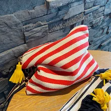 Korean Striped Canvas Cosmetic Bag for Women Makeup Case Organizer Tassel Pouch Travel Toiletry Bags Zipper Beauty Case Handbags
Korean Striped Canvas Cosmetic Bag for Women Makeup Case Organizer Tassel Pouch Travel Toiletry Bags Zipper Beauty Case Handbags