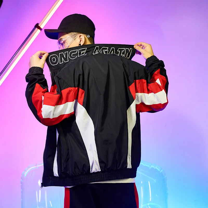 Stand Collar Printed National Trends Coach Jacket Men's Hip Hop Hiphop Popular Brand Mixed Colors Western Style Street Coat Autu
Stand Collar Printed National Trends Coach Jacket Men's Hip Hop Hiphop Popular Brand Mixed Colors Western Style Street Coat Autu