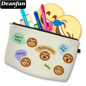 Deanfun Cosmetic Bag For Women Cute Sloth Patterned Makeup Bag Waterproof Toiletry Bags White Organized Bags For Travel D52039 
Deanfun Cosmetic Bag For Women Cute Sloth Patterned Makeup Bag Waterproof Toiletry Bags White Organized Bags For Travel D52039