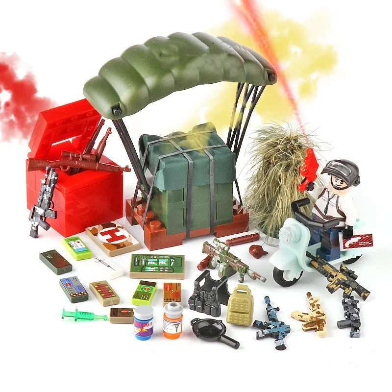 Compatible Legoed PUBG Military minifigured Special Forces soliders Figures Bricks Weapons pack Armed SWAT Building Blocks ww2
Compatible Legoed PUBG Military minifigured Special Forces soliders Figures Bricks Weapons pack Armed SWAT Building Blocks ww2