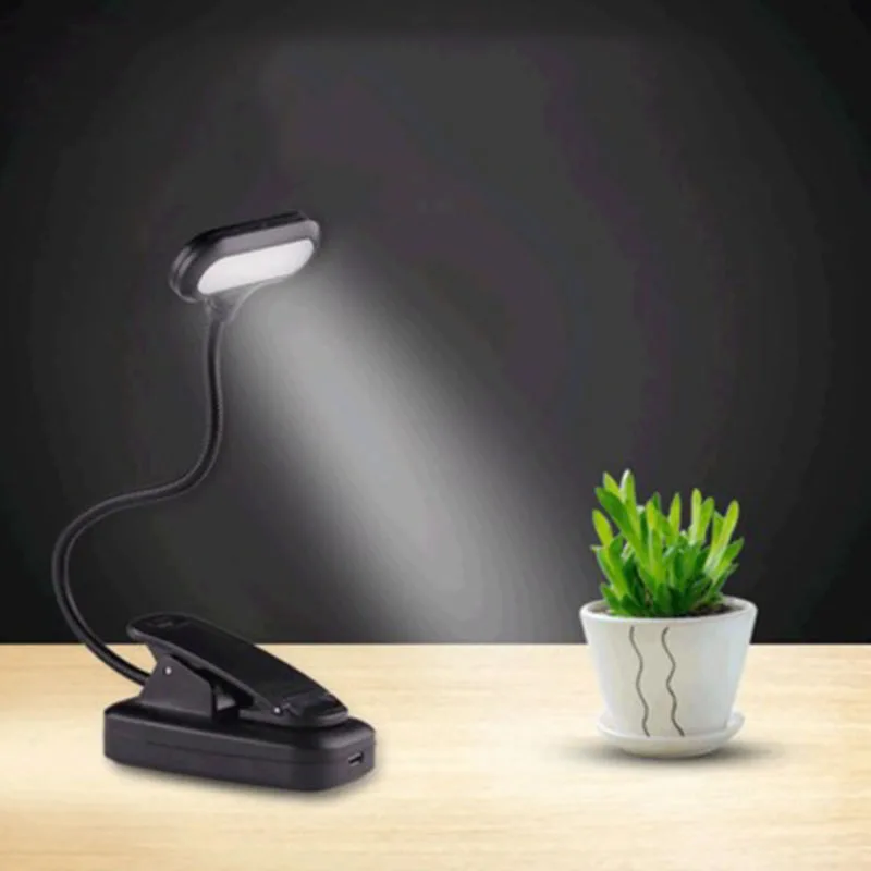 7 LED Clip Type Reading Lamp with USB Rechargeable reading bedside Colors Eye Care Brightness Book clamp light mini led light
7 LED Clip Type Reading Lamp with USB Rechargeable reading bedside Colors Eye Care Brightness Book clamp light mini led light