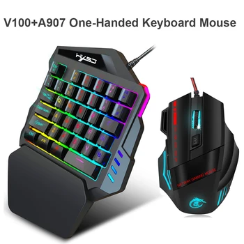 Single hand One-Handed Gaming Keyboard RGB Backlit Portable Mini Gaming Keypad Mouse Set for PC PS4 Xbox Gamer
Single hand One-Handed Gaming Keyboard RGB Backlit Portable Mini Gaming Keypad Mouse Set for PC PS4 Xbox Gamer