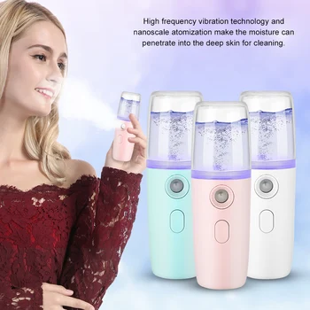Portable Handheld Nanomist Facial Humidifier Water Steamer Hydrating Device High-frequency vibration technology and nano-level
Portable Handheld Nanomist Facial Humidifier Water Steamer Hydrating Device High-frequency vibration technology and nano-level