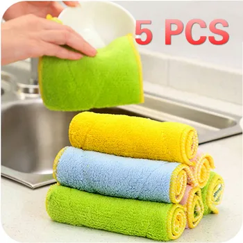 5pcs Non-stick Oil Dish Towel Kitchen Dish Cloth Washing Cloth Microfiber Absorbent Cleaning Towel Kitchen Dishwashing Cleaning
5pcs Non-stick Oil Dish Towel Kitchen Dish Cloth Washing Cloth Microfiber Absorbent Cleaning Towel Kitchen Dishwashing Cleaning