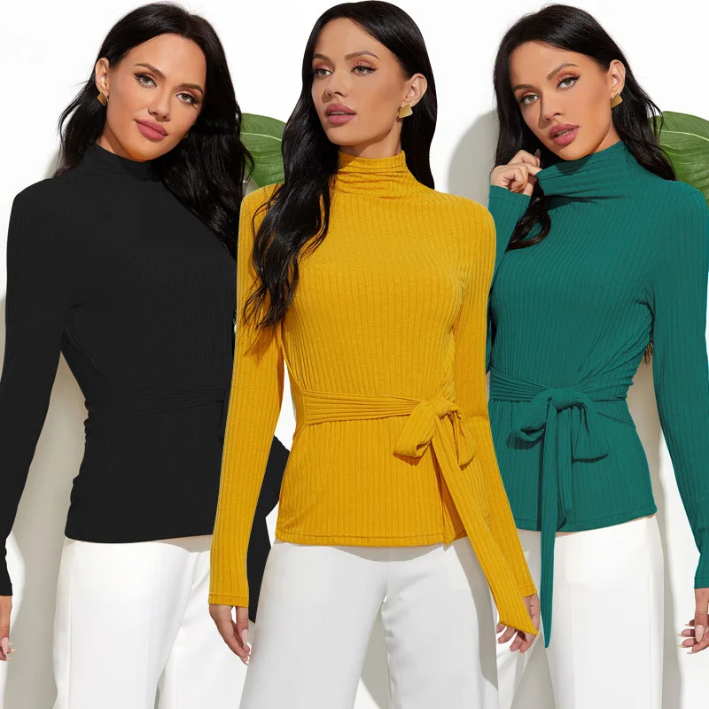 Women's Autumn And Winter Polyester Cotton Slimming Sweater Tops High Neck Pullover Temperament Long Sleeved Versatile Sweater
Women's Autumn And Winter Polyester Cotton Slimming Sweater Tops High Neck Pullover Temperament Long Sleeved Versatile Sweater
