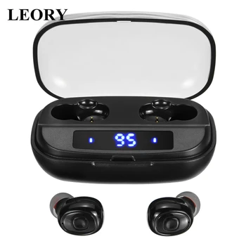 LEORY Mini TWS Wireless bluetooth Earphone Wireless Stereo LED Display Auto Pairing Earbuds Button Control Headset with Mic
LEORY Mini TWS Wireless bluetooth Earphone Wireless Stereo LED Display Auto Pairing Earbuds Button Control Headset with Mic