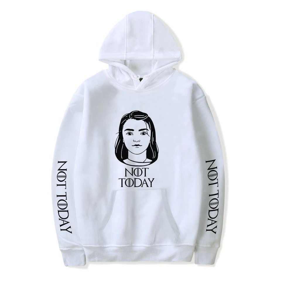 Горячая Распродажа забавные толстовки с капюшоном Arya Stark-Not Today для мужчин и