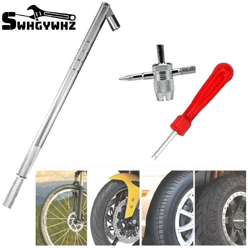 3pcs Tire Valve Installation Tool Group Multi Function Valve Core Key Wrench Vacuum Tire Valve Mouth Installation Tool
3pcs Tire Valve Installation Tool Group Multi Function Valve Core Key Wrench Vacuum Tire Valve Mouth Installation Tool
