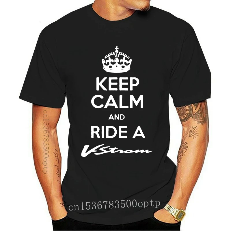 Новинка Мужская брендовая одежда 2021 лидер продаж футболка Футболка Keep Calm And Ride V