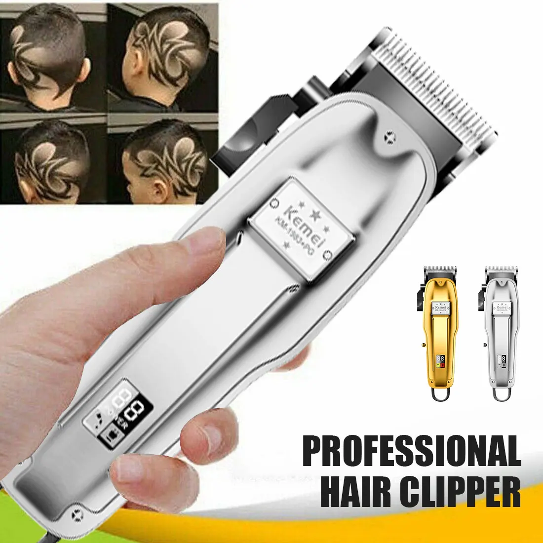 KM-1983 PG large-capacity USB charging LCD display fixed knife hair clipper Electric Clipper Professional Hair Clipper Home
KM-1983 PG large-capacity USB charging LCD display fixed knife hair clipper Electric Clipper Professional Hair Clipper Home