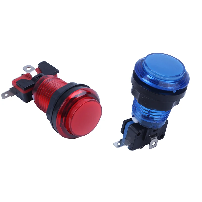 2 Set Round Lit Illuminated Arcade Video Game Push Button Switch LED Light 5V/12V, 1 Set Blue & 1 Set Red
2 Set Round Lit Illuminated Arcade Video Game Push Button Switch LED Light 5V/12V, 1 Set Blue & 1 Set Red