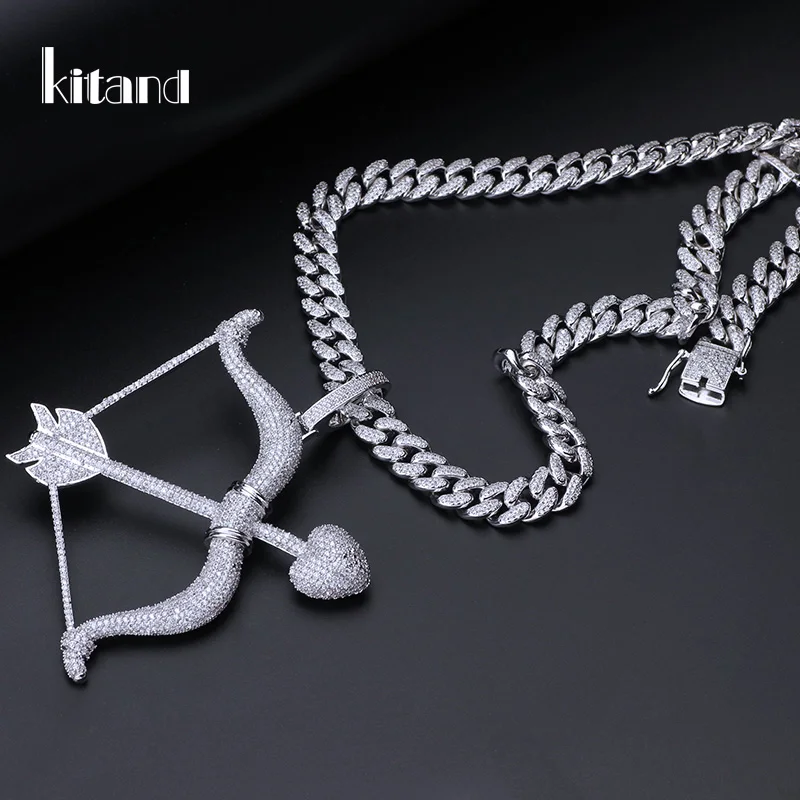 2019 new Iced Out Bow & Arrow Pendant Solid Back Necklace Hip Hop Gold Silver Color Mens/Women Charm Chain Jewelry
2019 new Iced Out Bow & Arrow Pendant Solid Back Necklace Hip Hop Gold Silver Color Mens/Women Charm Chain Jewelry