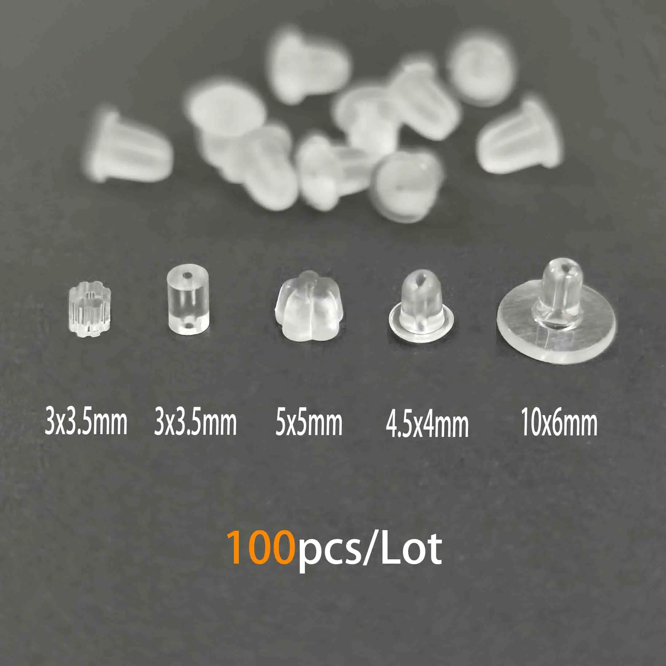 100pcs/lot Rubber Earring Back Silicone Round Ear Plug Blocked Caps Earrings Back Bullet Stoppers DIY Parts Jewelry Accessories
100pcs/lot Rubber Earring Back Silicone Round Ear Plug Blocked Caps Earrings Back Bullet Stoppers DIY Parts Jewelry Accessories