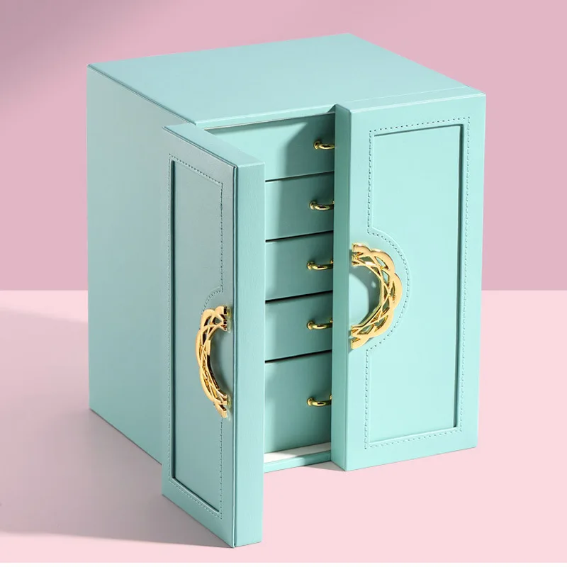 Fashion Ring Necklace Storage Box Princess Luxury Jewelry Box Expensive Multilayer Storage Box
Fashion Ring Necklace Storage Box Princess Luxury Jewelry Box Expensive Multilayer Storage Box