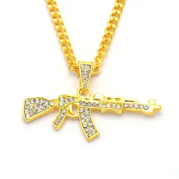 1 Piece Creative Hip hop Style Man's Pendant Necklace Submachine Gun Letter Types Fashion Neck Decor Jewelry Charm Cool
1 Piece Creative Hip hop Style Man's Pendant Necklace Submachine Gun Letter Types Fashion Neck Decor Jewelry Charm Cool