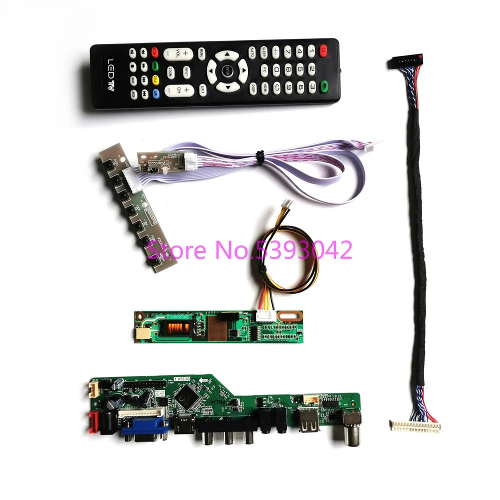 Подходит для LTN154X3-L01/L02/L03/L04/L05/L06/L09/L0A/L0B/L0C/L0D Дистанционный USB аналоговый ТВ
