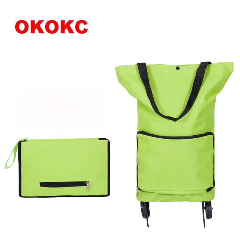 Дорожная сумка OKOKC для мужчин и женщин портативная Модная Складная Тележка