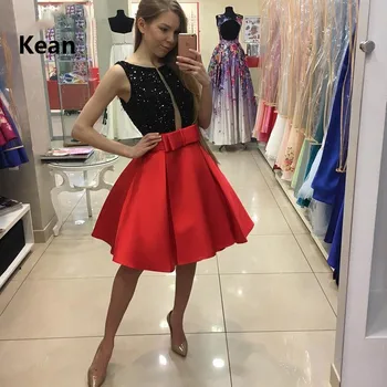 Black and Red Homecoming Dresses V-Neck A-Line Knee Length Bead Bow Contrast color Elegant Cocktail Dresses
Black and Red Homecoming Dresses V-Neck A-Line Knee Length Bead Bow Contrast color Elegant Cocktail Dresses