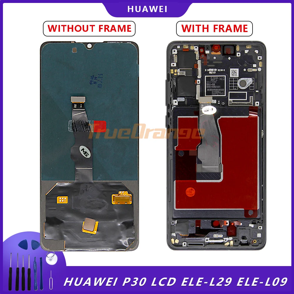 6.1" Super AMOLED For Huawei P30 LCD ELE-L29 ELE-L09 ELE-AL00 Display Touch Screen Digitizer Replacement Parts Fingerprint
6.1" Super AMOLED For Huawei P30 LCD ELE-L29 ELE-L09 ELE-AL00 Display Touch Screen Digitizer Replacement Parts Fingerprint