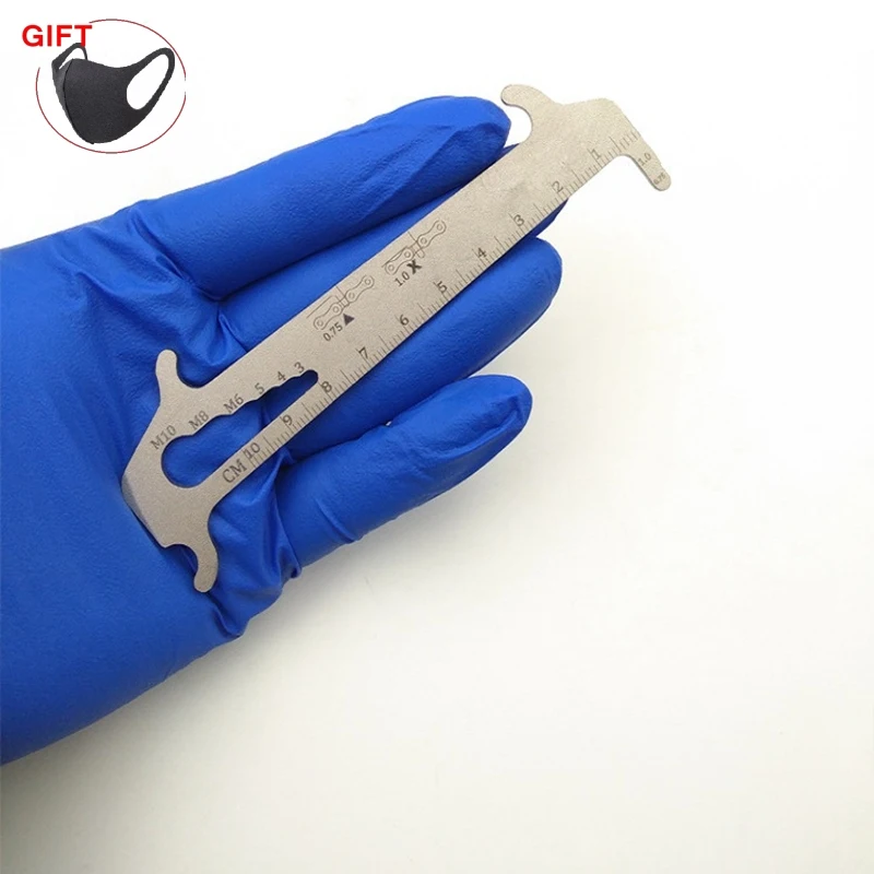 Bicycle Chain Wear Replacement Detection Rail Tool Mountain Bike Chain Caliper Detector Folding Replacement Detection Rail Tool
Bicycle Chain Wear Replacement Detection Rail Tool Mountain Bike Chain Caliper Detector Folding Replacement Detection Rail Tool
