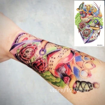 Nu-TATY Waterproof Temporary Tattoo Sticker 22 Set Strange Pattern Style European And American Style Skull Flower Bird
Nu-TATY Waterproof Temporary Tattoo Sticker 22 Set Strange Pattern Style European And American Style Skull Flower Bird