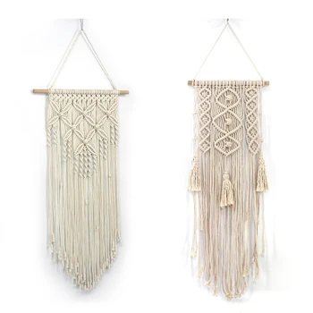 Macrame Wall Hanging Woven Wall Art Macrame Tapestry - Boho Home Decor & Macrame Wall Art Handmade Cotton Wall Hanging Tapestry
Macrame Wall Hanging Woven Wall Art Macrame Tapestry - Boho Home Decor & Macrame Wall Art Handmade Cotton Wall Hanging Tapestry