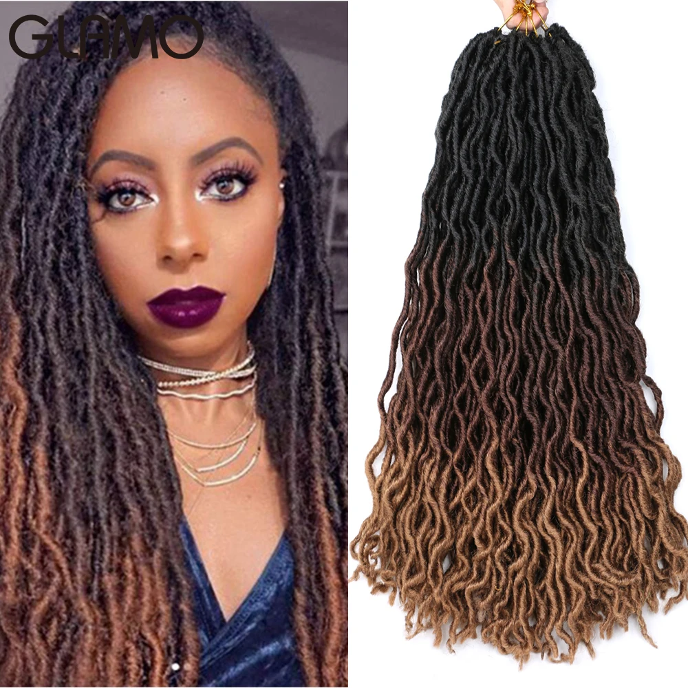 GLAMO 20Inch Gypsy Locs Crochet Hair Braids Goddess Synthetic Dreadlocks Hair Extensions 24Roots Gypsy Locs Dreads Braiding
GLAMO 20Inch Gypsy Locs Crochet Hair Braids Goddess Synthetic Dreadlocks Hair Extensions 24Roots Gypsy Locs Dreads Braiding