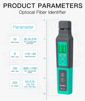KFI-40 Live Fiber Optical Identifier with LED Display Identifying direction break checker FTTH Testing Tool
KFI-40 Live Fiber Optical Identifier with LED Display Identifying direction break checker FTTH Testing Tool