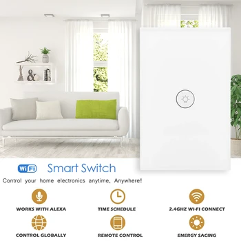 Voice Control WiFi Timer Smart Remote Control Wireless Touch Wall Light Switch APP Remote Control Wall Light Switch
Voice Control WiFi Timer Smart Remote Control Wireless Touch Wall Light Switch APP Remote Control Wall Light Switch