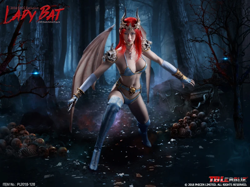 Коллекционная экшн-фигурка Ale Lady Bat TBLeague PL2018-128 1/6 с бесшовным гибким корпусом