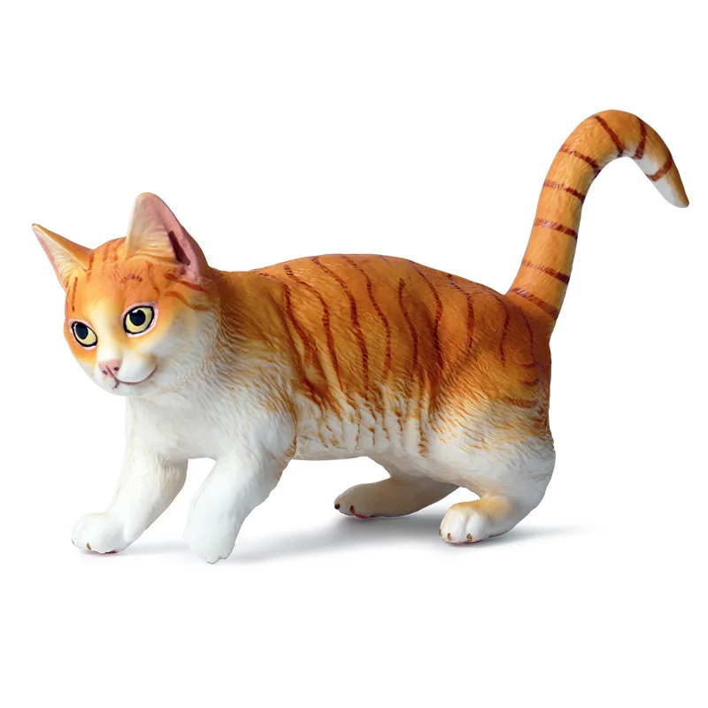 Children's Solid Simulation Wildlife Cat Model Domestic Cat Large Persian Cat Pet Cat Model Toy Collecting gifts Toy model