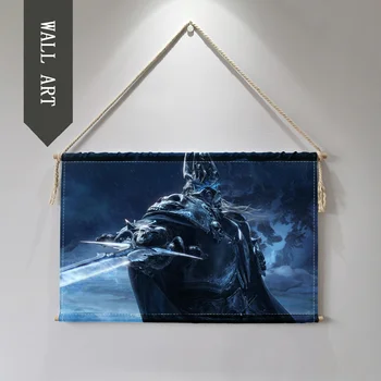 World of Warcrafts game Lich King Hanging Wall Art Poster Modern Solid Wood Cloth painting Shaft Scroll Decorative paintings
World of Warcrafts game Lich King Hanging Wall Art Poster Modern Solid Wood Cloth painting Shaft Scroll Decorative paintings