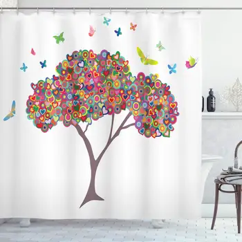 Tree of Life Decor Collection, Fashionable Colorful Tree with Butterflies Heart Happiness Love Theme Bloom Summer Life,
Tree of Life Decor Collection, Fashionable Colorful Tree with Butterflies Heart Happiness Love Theme Bloom Summer Life,