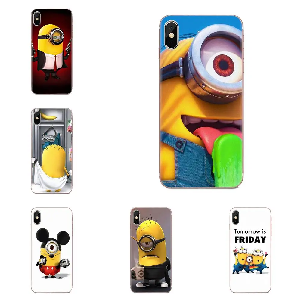TPU Fashion For Sony Xperia Z Z1 Z2 Z3 Z4 Z5 compact Mini M2 M4 M5 T3 E3 E5 XA XA1 XZ Premium Cute Minions | Мобильные телефоны и