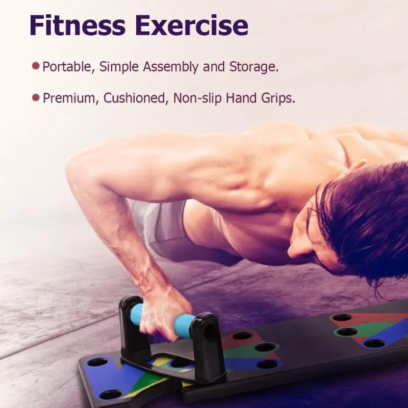 9 in 1 Push Up Rack Board Men Women Comprehensive Fitness Exercise Workout Push-up Stands Home Equipment Body Building Training
9 in 1 Push Up Rack Board Men Women Comprehensive Fitness Exercise Workout Push-up Stands Home Equipment Body Building Training