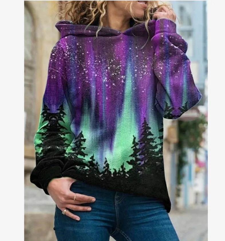 Fashio Womens Pullover Hooded Sweatshirt 2020 Autumn Winter Long-Sleeved Hooded Christmas Tree Print Street Hipster Hoodie Women
Fashio Womens Pullover Hooded Sweatshirt 2020 Autumn Winter Long-Sleeved Hooded Christmas Tree Print Street Hipster Hoodie Women