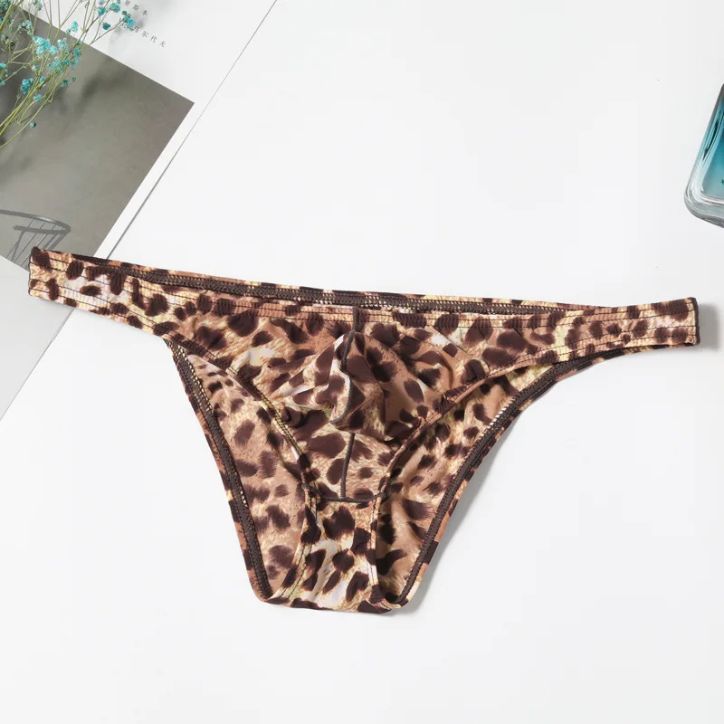 Sissy Panties Men's Sexy Low Waist Leopard Print Breathable Briefs Smooth Elastic Ice Silk Underpants Sexy Lingerie Convex Pouch
Sissy Panties Men's Sexy Low Waist Leopard Print Breathable Briefs Smooth Elastic Ice Silk Underpants Sexy Lingerie Convex Pouch