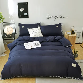Dropshipping Bedding Set Queen Size Plant Home Bedding Single Bed Linen King Bed Set duvet cover set Pure color Dark blue
Dropshipping Bedding Set Queen Size Plant Home Bedding Single Bed Linen King Bed Set duvet cover set Pure color Dark blue