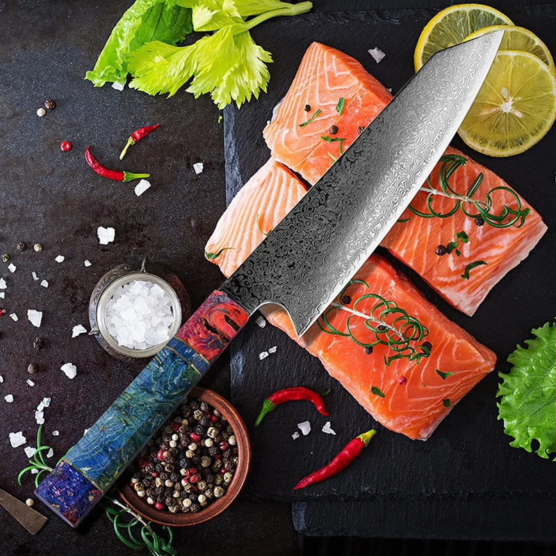 Damascus Kitchen Knife Japan Steel Professional Chef Knife Octagonal Handle New Cleaver Octagonal Handle Sashimi Knife
Damascus Kitchen Knife Japan Steel Professional Chef Knife Octagonal Handle New Cleaver Octagonal Handle Sashimi Knife