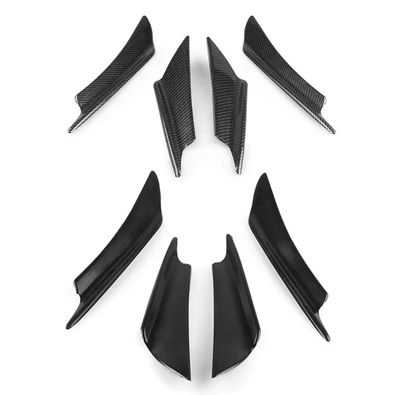 4 PCS Carbon Fiber Style Car Front Bumper Canard Splitter Canards Exterior Splitter Diffuser Valence Spoiler Lip
4 PCS Carbon Fiber Style Car Front Bumper Canard Splitter Canards Exterior Splitter Diffuser Valence Spoiler Lip