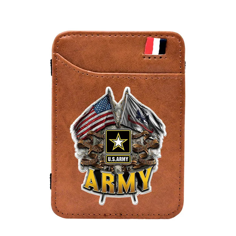 Classic United States Army Digital Printing Pu Leather Magic Wallets Cool Men Women Money Clips Card Purse Thin Cash Holder
Classic United States Army Digital Printing Pu Leather Magic Wallets Cool Men Women Money Clips Card Purse Thin Cash Holder